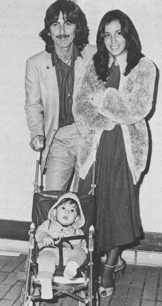 Solveig Karadottir ex-husband Dhani Harrison with his parents.